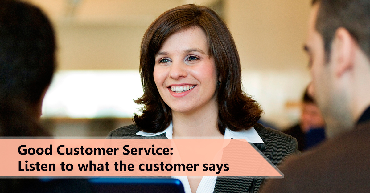 Good customer service is. Good customer. Good customer service.